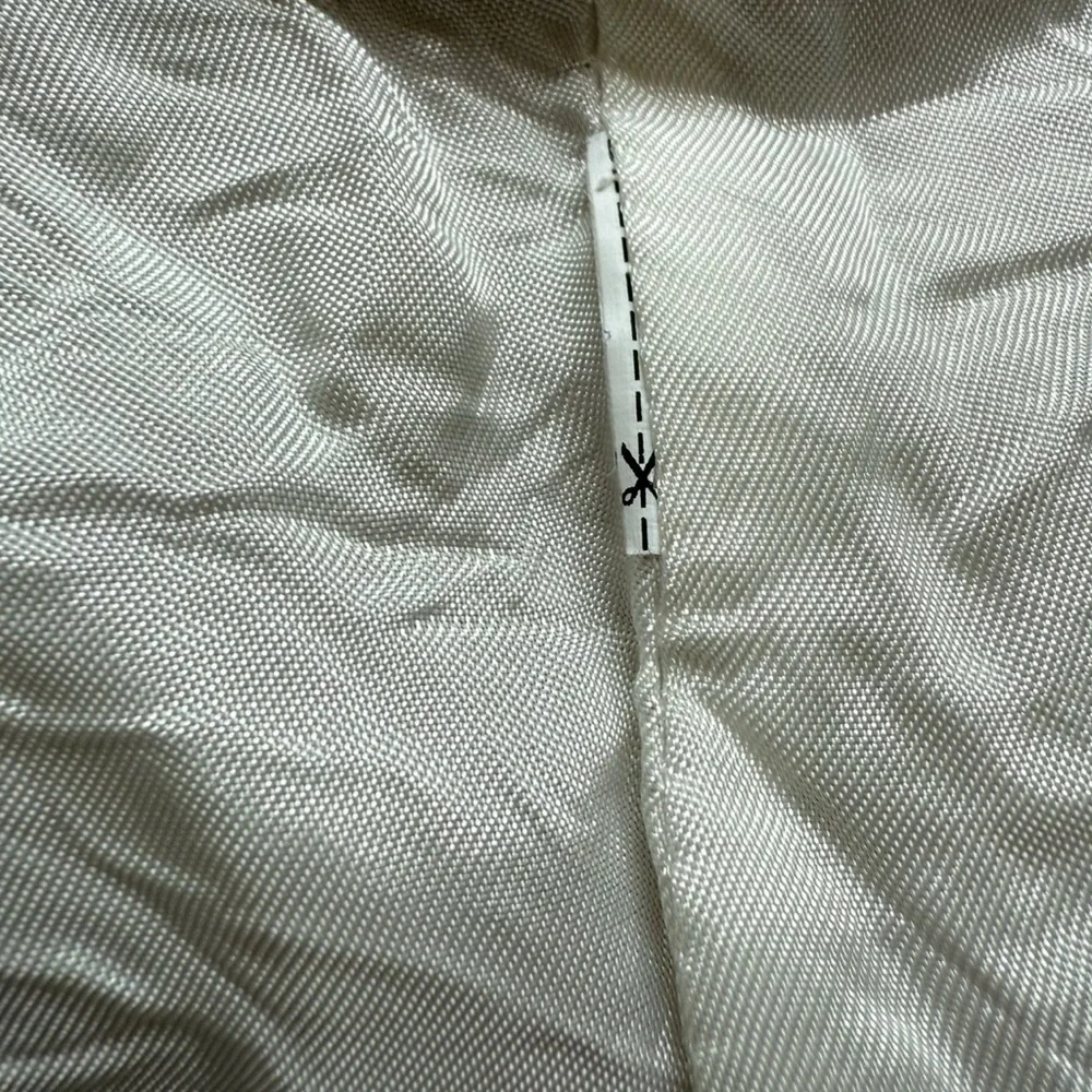 Zara Beige Linen Blend Open Textured Blazer Size XS Casual Business Office Work - Picture 8 of 12